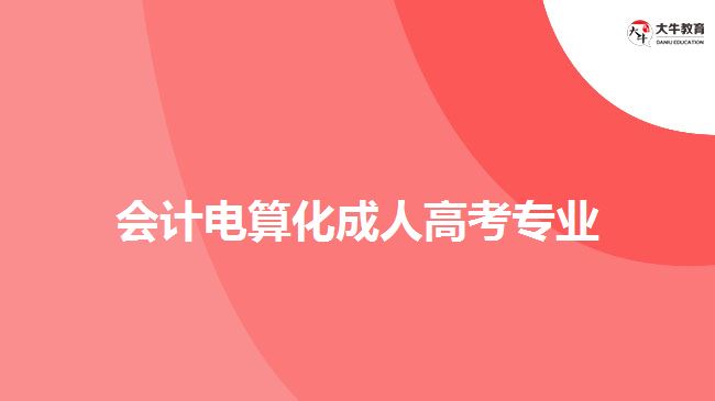 會(huì)計(jì)電算化成人高考專業(yè)