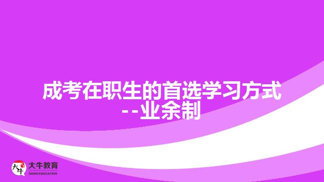 <b>成考在職生的首選學(xué)習(xí)方式--業(yè)余制</b>