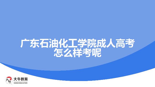 廣東石油化工學(xué)院成人高考怎么樣考呢