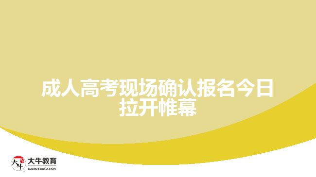 成人高考現(xiàn)場確認(rèn)報(bào)名今日拉開帷幕