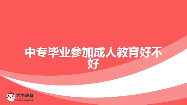 中專畢業(yè)參加成人教育好不好