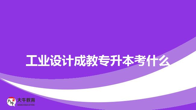 工業(yè)設計成教專升本考什么