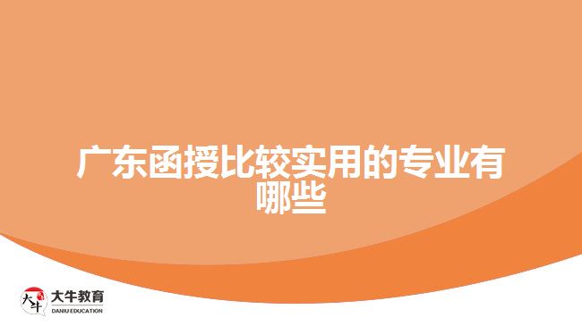 廣東函授比較實用的專業(yè)有哪些