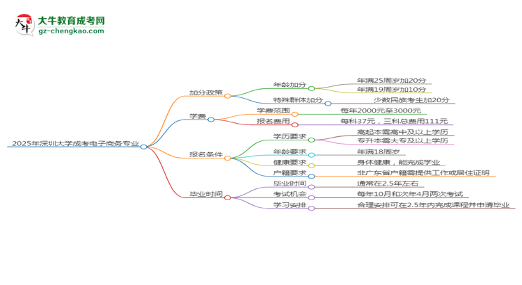 【重磅】2025年深圳大學(xué)成考電子商務(wù)專業(yè)最新加分政策及條件