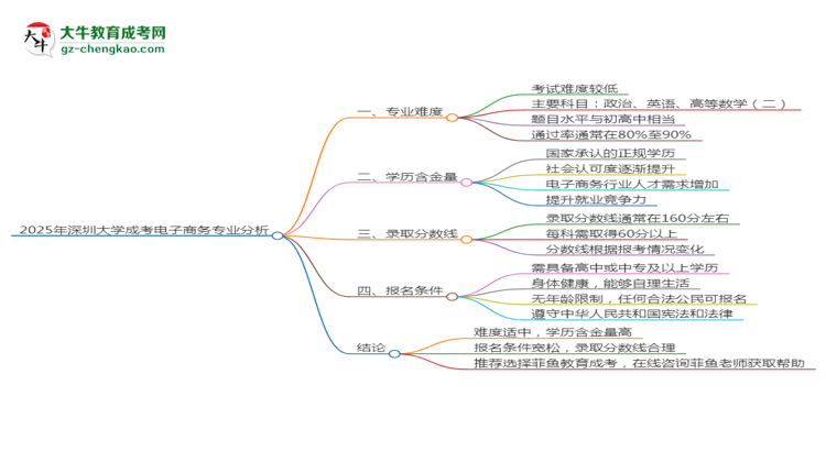 2025年深圳大學(xué)成考電子商務(wù)專業(yè)難不難？