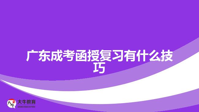 廣東成考函授復(fù)習(xí)有什么技巧