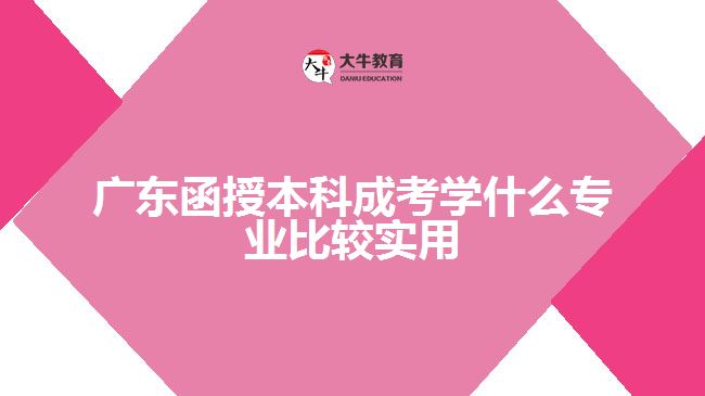 廣東函授本科成考學(xué)什么專業(yè)比較實用