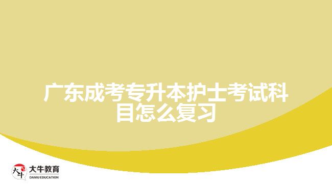 廣東成考專升本護士考試科目怎么復(fù)習