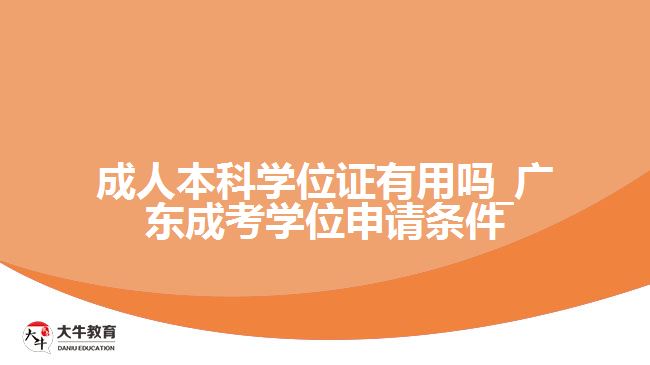 成人本科學位證有用嗎_廣東成考學位申請條件