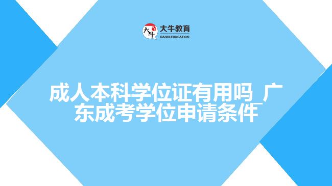 成人本科學位證有用嗎_廣東成考學位申請條件