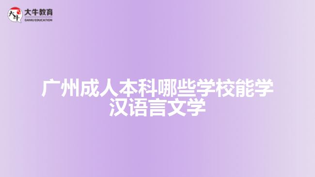 成人本科哪些學(xué)校能學(xué)漢語(yǔ)言文學(xué)