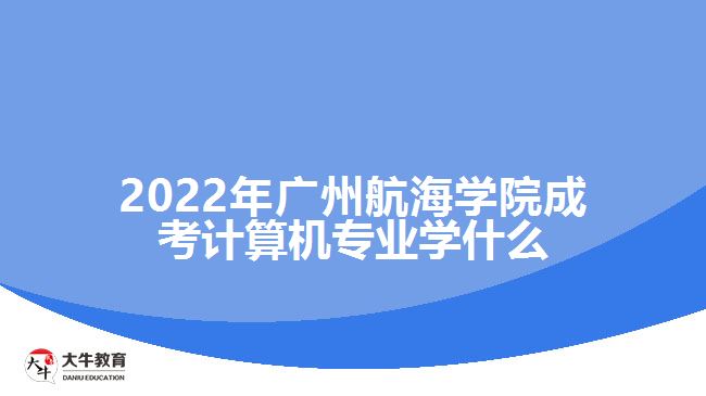 2022年廣州航海學(xué)院成考計算機(jī)專業(yè)學(xué)什么