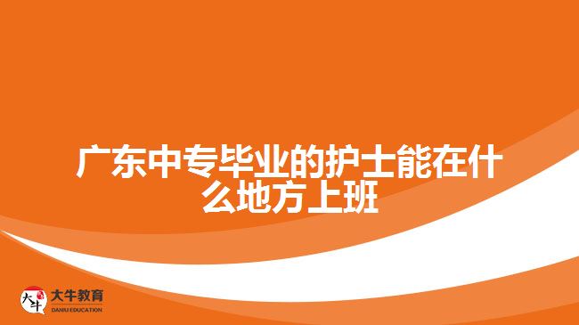 廣東中專畢業(yè)的護士能在什么地方上班