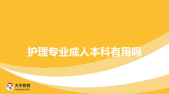 護(hù)理專業(yè)成人本科有用嗎