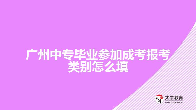 中專畢業(yè)參加成考報考類別怎么填