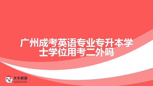 廣州成考英語專業(yè)專升本學(xué)士學(xué)位用考二外嗎