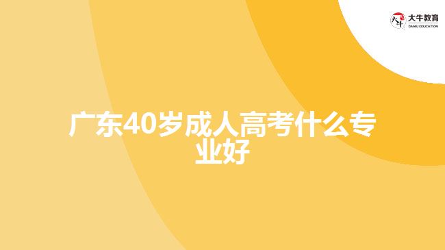 廣東40歲成人高考什么專業(yè)好