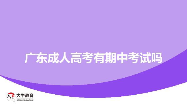 廣東成人高考有期中考試嗎