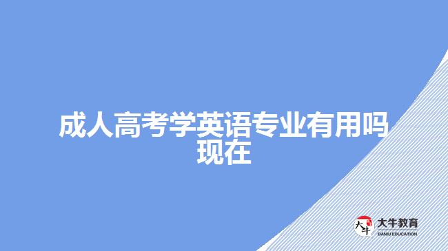 成人高考學(xué)英語專業(yè)有用嗎現(xiàn)在