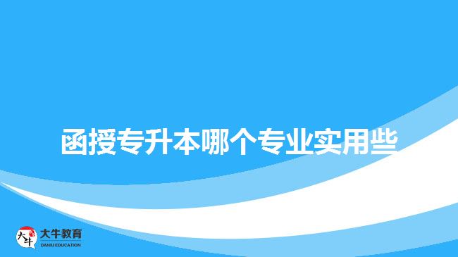 函授專升本哪個專業(yè)實用些