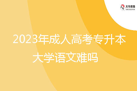 2023年潮州市成人高考專升本大學語文難嗎？