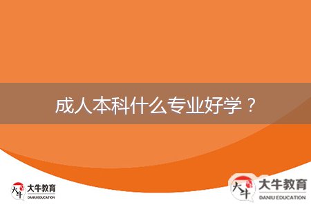 成人本科什么專業(yè)好學(xué)？