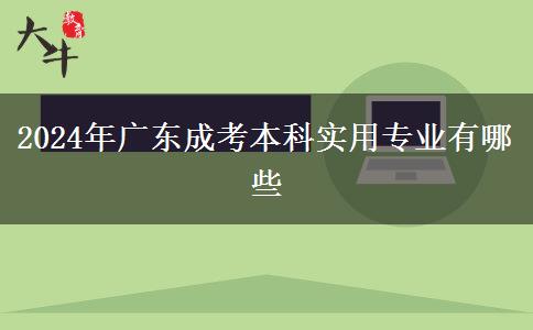 2024年廣東成考本科實用專業(yè)有哪些