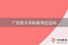 廣東夜大本科有學(xué)位證嗎