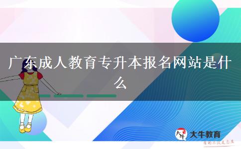 廣東成人教育專(zhuān)升本報(bào)名網(wǎng)站是什么