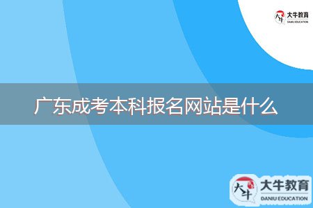 廣東成考本科報名網(wǎng)站是什么