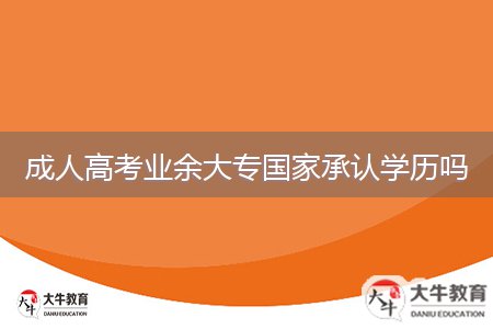 成人高考業(yè)余大專國家承認學歷嗎