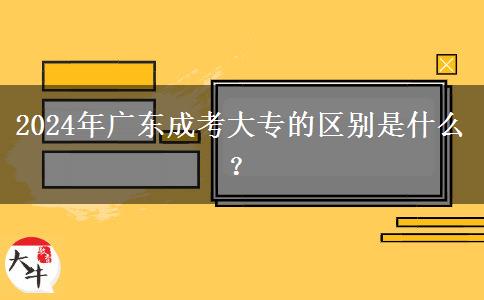 2024年廣東成考大專與自考之間的區(qū)別是什么？