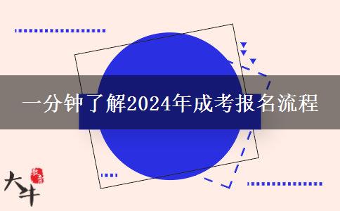 一分鐘了解2024年成考報名流程