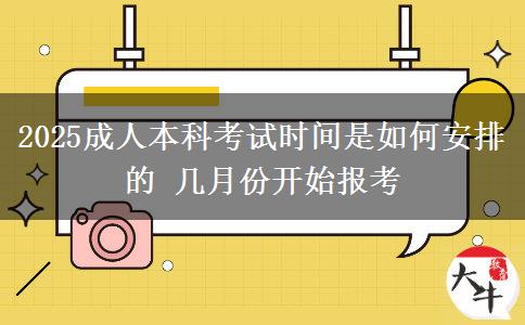 2025成人本科考試時(shí)間是如何安排的 幾月份開(kāi)始報(bào)考